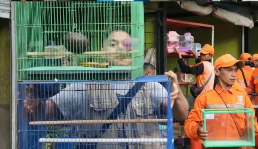 Pembongarkan Pasar Barito. [Instagram @kotajakartaselatan]